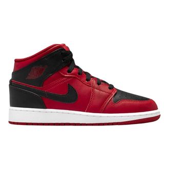 Nike Sport Shoes, male, Red, Size: 10 US Air Jordan 1 Mid Reverse Bred