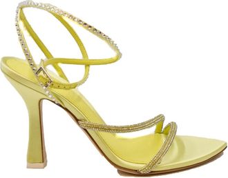 3Juin Stijlvolle Sandalen - Dames - Sandalen met hakken - Groen - 36 EU - Schoenen