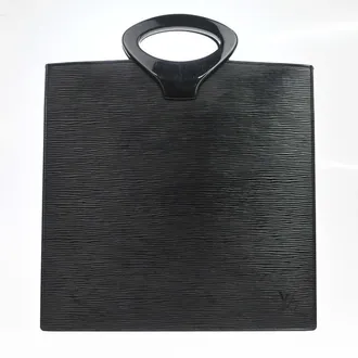 Louis Vuitton Ombre Epi Leather Black Leather Handbag (Pre-Owned)