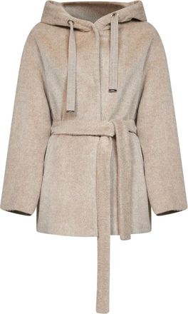 Herno Jassen, Dames, Beige, M, Wol, Resortjas