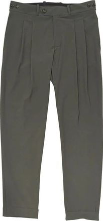 Roberto Ricci Design Groene Chino-broek met SURFLEX-elastiek - Heren - Straight fit broeken - Groen - S - Broeken