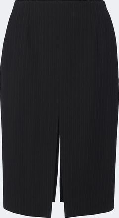 Saint Laurent Chalk stripe wool-blend pencil skirt