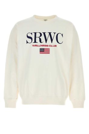 Sporty & Rich White Cotton Sweatshirt