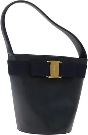 Ferragamo Pre-owned Cuero bolsos-de-mano - Pre-owned - Mujer - Azul - ONE SIZE
