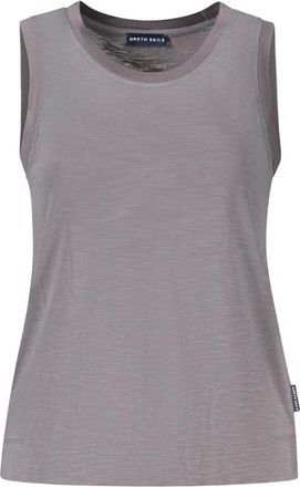 North Sails Slub Jersey Tanktop - Dames - Tops zonder mouwen - Grijs - S - Polyester - Tops