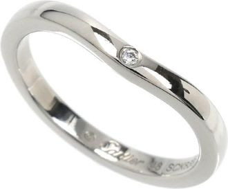 Cartier Platinum Platinum 950 Band Ring (Pre-Owned)