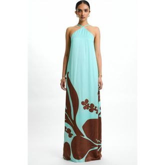 Diarrablu Aria Fsc Viscose Dress Ula in Ula Mint at Nordstrom, Size Xx-Large