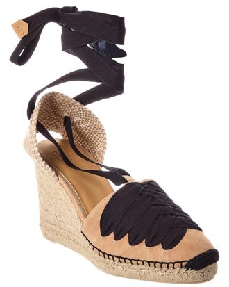 Castaner Curtis Suede Wedge Sandal