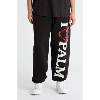 Palm Angels Logo Graphics Sweatpants in Black Red at Nordstrom Rack, Size Xx-Small
