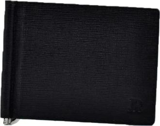 John Richmond Portafoglio a libro con fermasoldi e logo in rilievo - - Accessories - Uomo - Nero - ONE SIZE