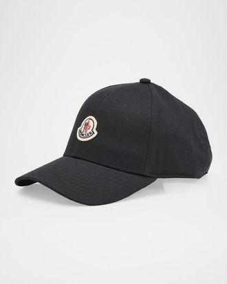 Moncler Men & apos;s Logo Emblem Cotton Baseball Cap