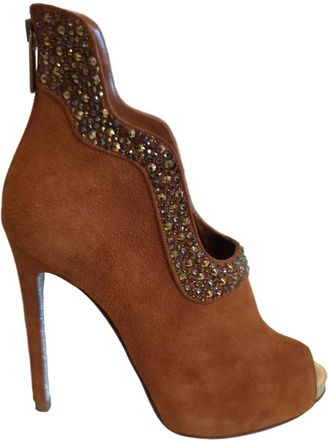 FRANCESCO SACCO Womens Stiletto Pointed Toe Heel In Brown