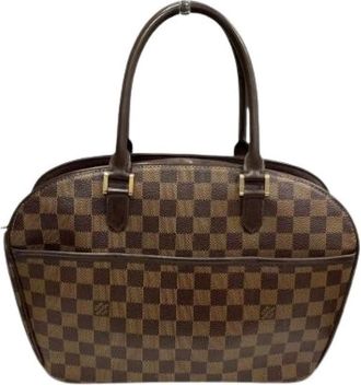 Louis Vuitton Pre-owned Handbags, female, Brown, Size: ONE SIZE Pre-owned Sarria Horizontal Damier Handbag