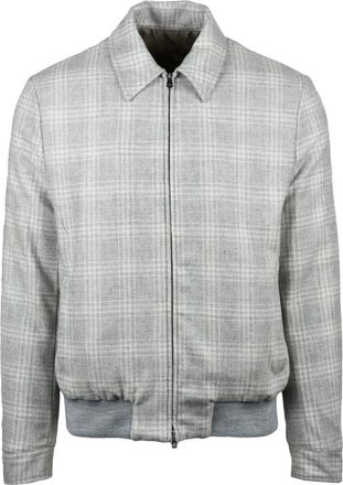 LUIGI BORRELLI NAPOLI Jassen, Heren, Grijs, 3Xl, Wol, Aviator Jacket