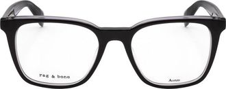 Rag & Bone Mens Black Rectangular Eyeglass Frames RNB7026/G-1