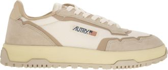 Autry Wildpace Fabric And Suede Trainers