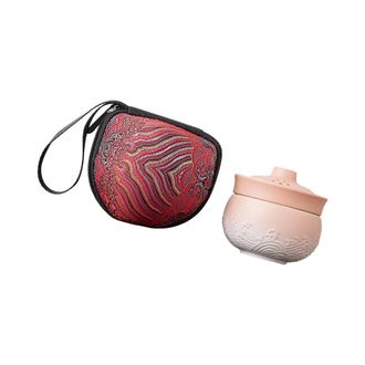 OEM Tetera Y Taza De Cer&aacute;mica, Utensilios Para El T&eacute; En Color Rosa