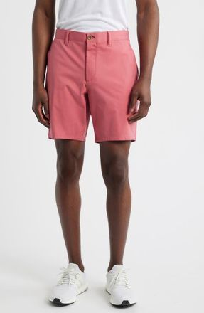 Johnnie-O Jupiter Cotton Blend Chino Shorts in Malibu Red at Nordstrom, Size 30