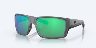 Costa Unisex Reefton Pro Polarized Sunglasses In Matte Gray Green Mirror