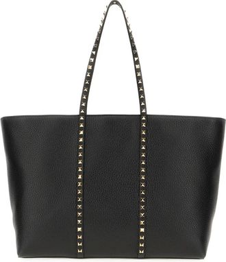 Valentino Garavani Rockstud Tote Bag - Dames - Shoppers - Zwart - ONE Size - Leer - Tassen