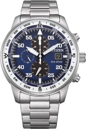 Citizen Aviator Eco-Drive Chronograph Blue Dial Mens Watch CA0880-58L