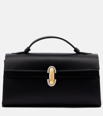 Savette Symmetry Small satin top-handle bag