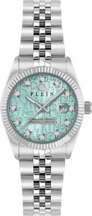Philipp Plein Accessoires, Dames, Grijs, ONE Size, Dameshorloge Datum Superlatief