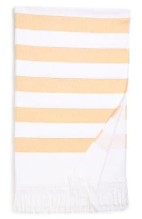 Kassatex Sardinia Beach Stripe Cotton Beach Towel in Yellow at Nordstrom Rack, Size Bath Sheet