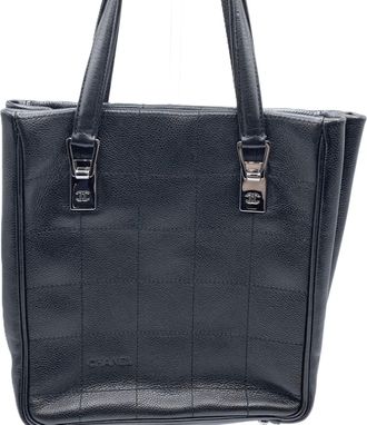 Chanel Black Caviar Leather Tote Bag (Pre-Owned)