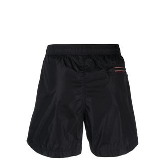 Moncler Logo Patch Swim Shorts - Blue