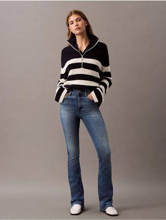 Calvin Klein Jeans Calvin Klein Womens High Rise Flared Jeans - Blue - 24W x RL