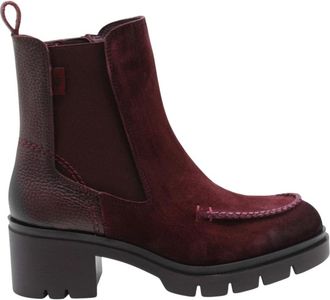 Hispanitas Fresnillo Enkellaars - Dames - Laarzen met Hak - Rood - 38 EU - Schoenen