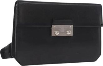 Ferragamo Pre-owned Leren Schoudertas - Dames - Vintage Schoudertas - Zwart - ONE Size - Leer - Vintage