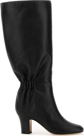 Ferragamo Black Solid Boots
