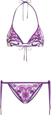 Dolce & Gabbana Bikini Con Stampa Maioliche-Donna