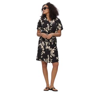 Object Object - Objjacira S/S Shirt Dress - Dames - Jurken - Zwart - Maat: XL Viscose