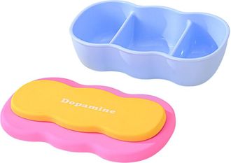 OEM Fiambrera Bento Para Adultos, Con - Azul Y Rosa