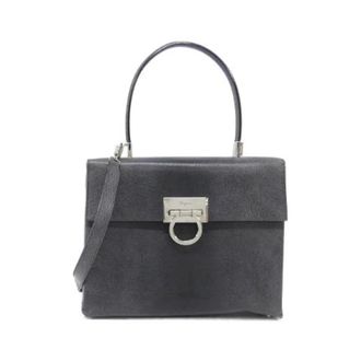 Ferragamo Pre-owned Handbags, female, Black, Size: ONE SIZE Pre-owned Handbag