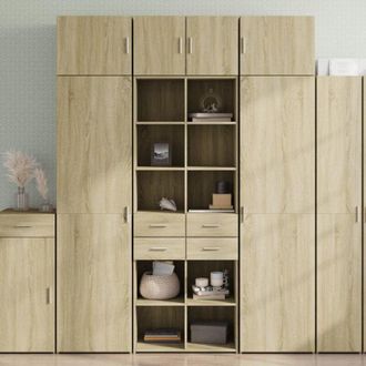 vidaXL Vidaxl - Credenza Rovere Sonoma 70x42,5x185 cm in Legno Multistrato