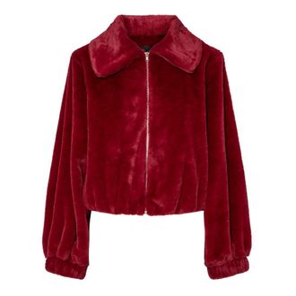 Pieces Womens Red Jacket Frances, Red, XS