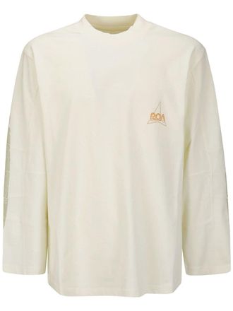 Roa Sweater met print - Beige
