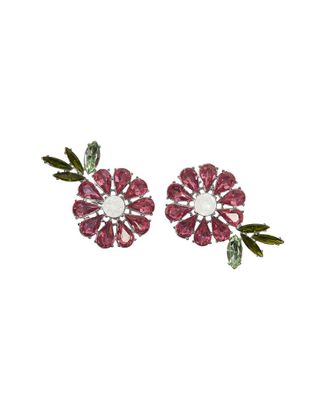 Carolina Herrera Cz Crystal Daisy Earrings