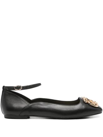 Liu Jo ankle-strap ballet flats - Black