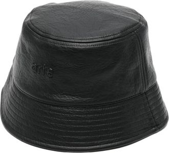 Arte PU Leather Buckethat - Heren - Hoeden - Zwart - ONE Size - Leer - Accessoires