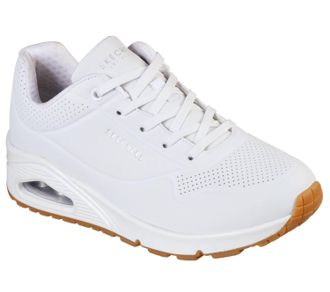 Skechers Womens Uno Stand On Air Sneakers In White