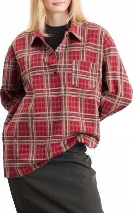 Isabel Marant Bruna Shirt In Red Check