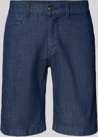 Pierre Cardin Bermudas in Denim-Optik mit Paspeltasche in Dunkelblau, Gr&ouml;&szlig;e 30