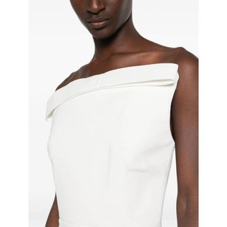 New Arrivals Off-the-Shoulder Bow Detail Evening Dress - White