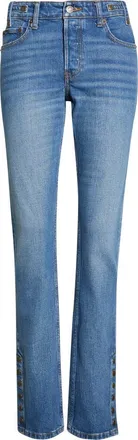 Re/Done Britt High Waist Skinny Jeans in Vinyl Fade at Nordstrom, Size 30