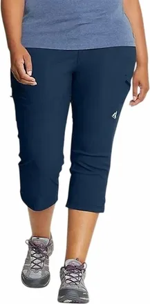 Eddie Bauer Storm Repel Flexion Guide Capri Pants In Navy